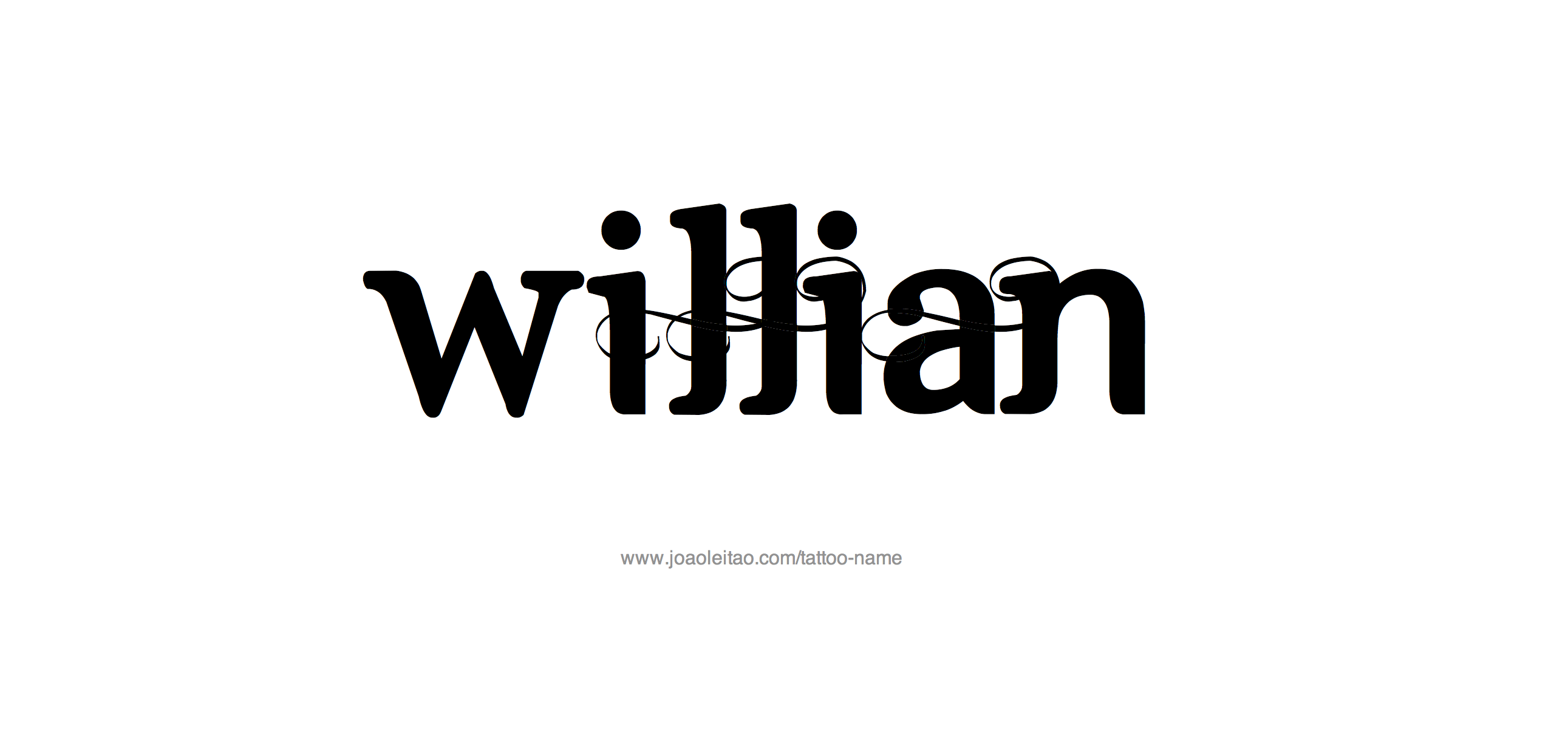 William Name Tattoo Designs