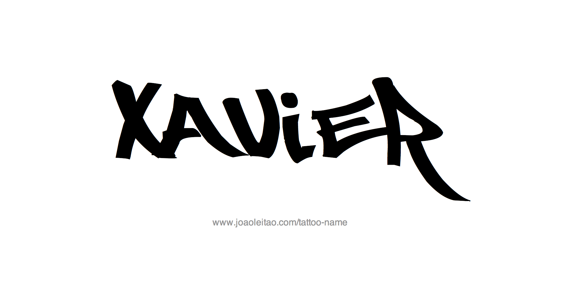 Xavier Name Tattoo Designs