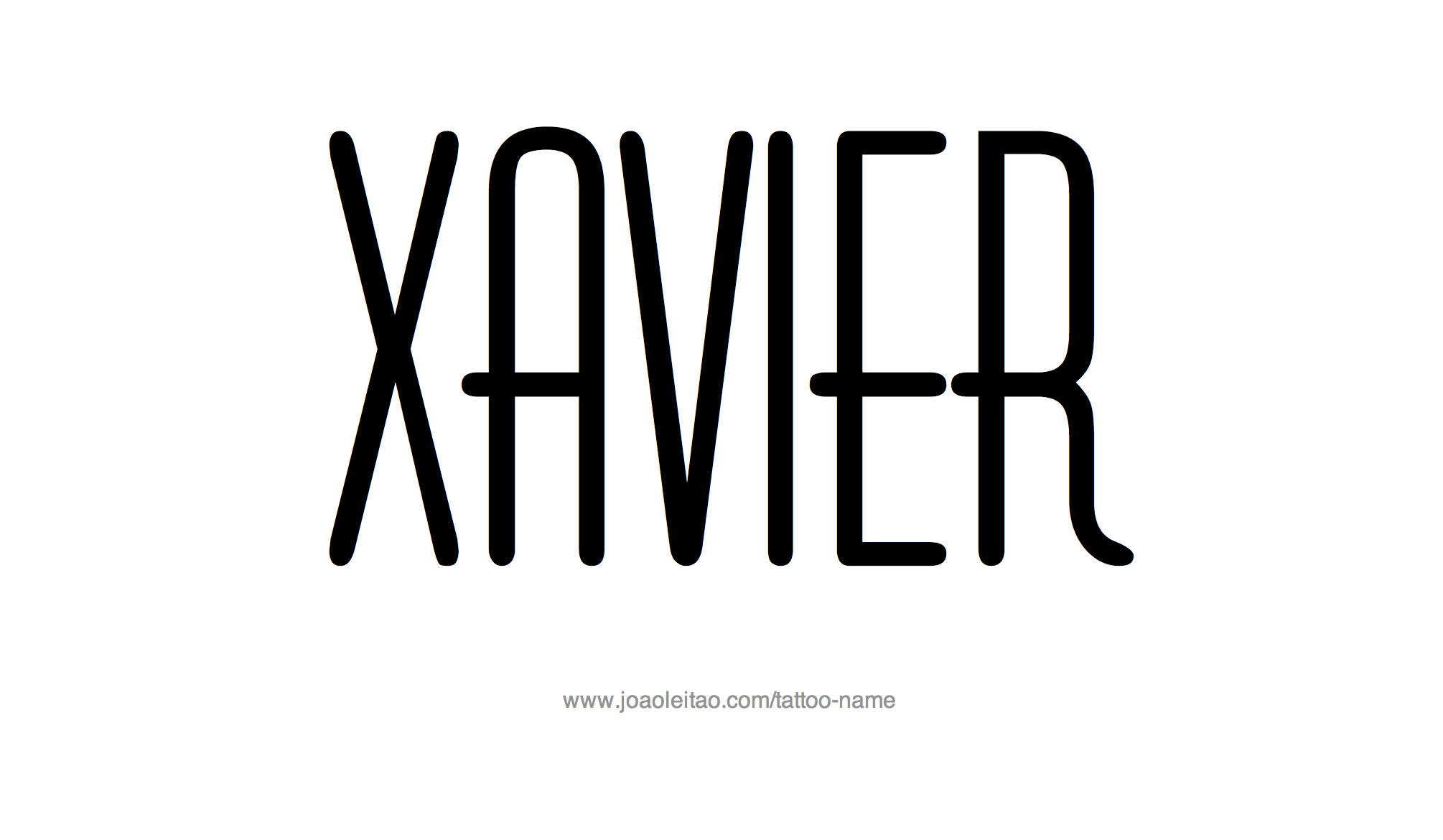 Xavier Name Tattoo Designs