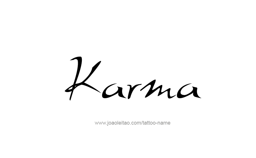 Karma' Temporary Tattoo (Set of 3) – Small Tattoos