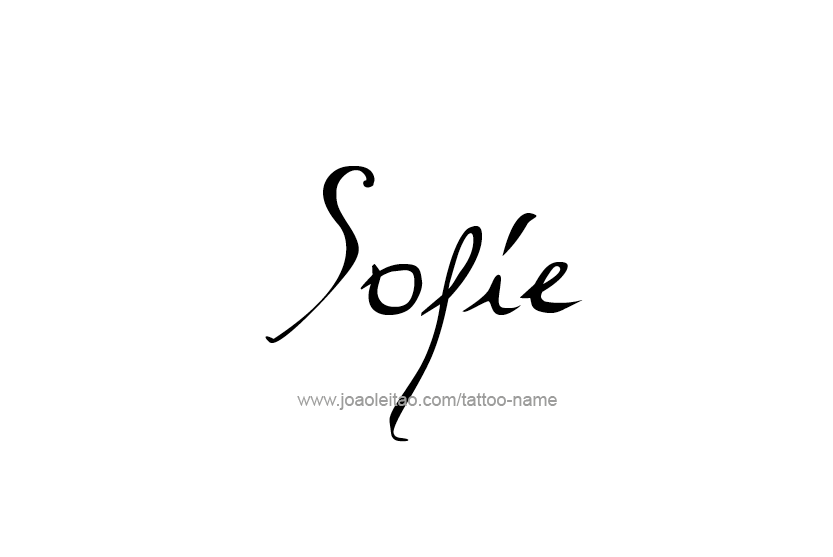 Sofie Name Tattoo Designs