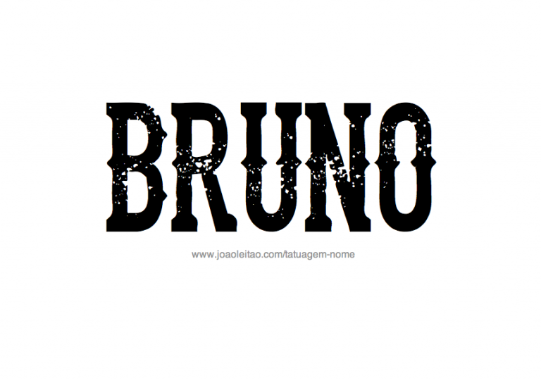 Desenhos De Tatuagem Com O Nome Bruno