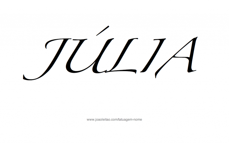 Desenhos De Tatuagem Com O Nome Julia