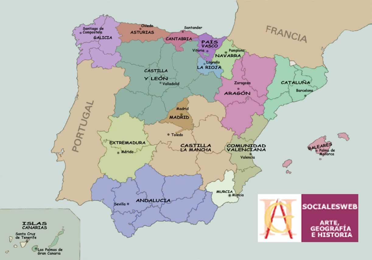 Mapa da Espanha: conheça as principais cidades e regiões espanholas