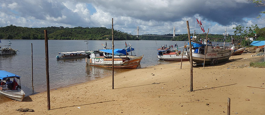 Oiapoque, no Brasil