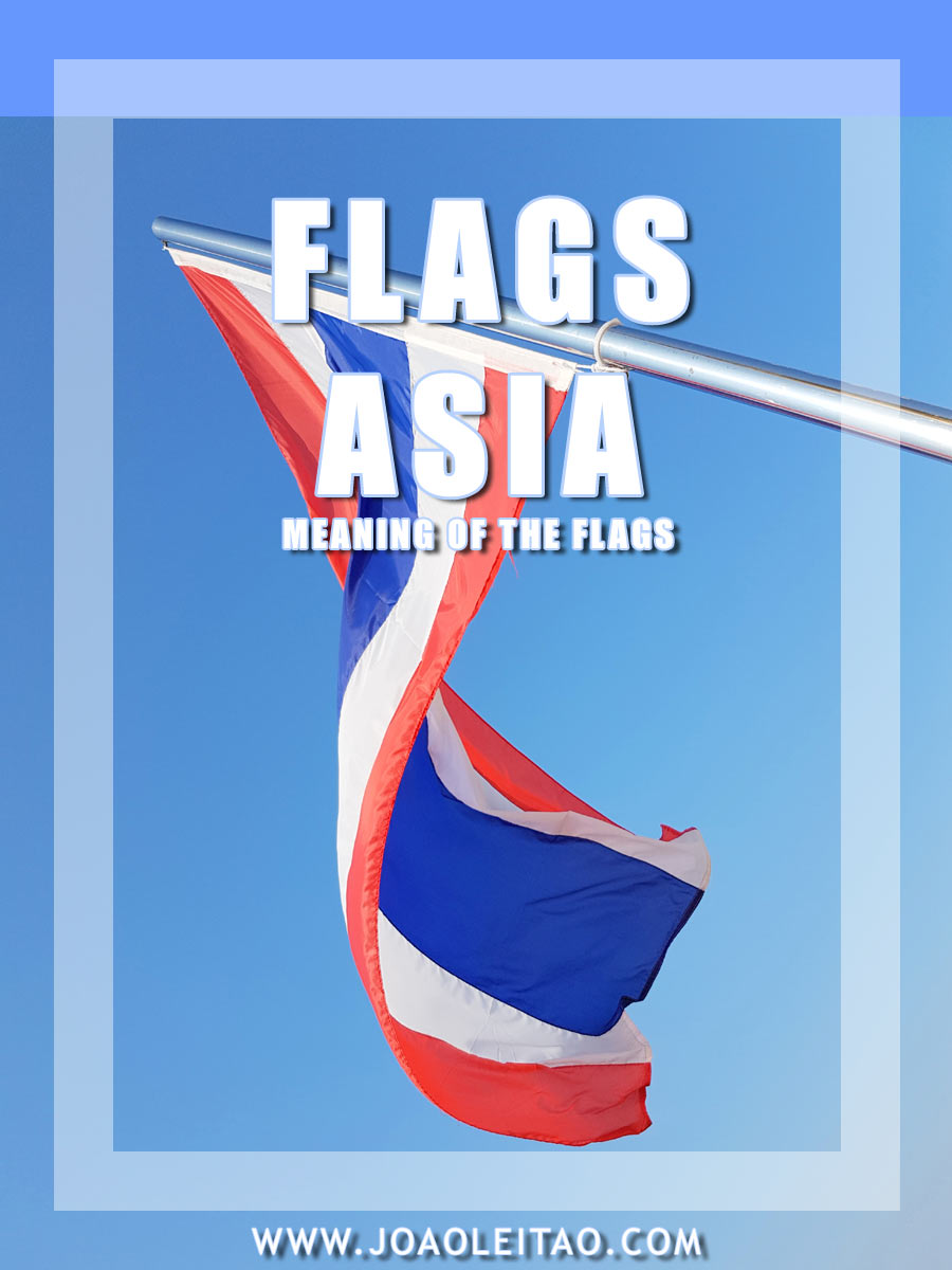 flags of asian countries with their names