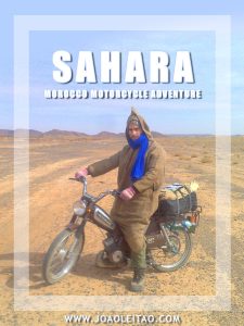 Moped in Sahara Desert - Moroccan Motorcycle Adventure